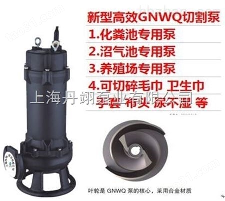 50GNWQ10-10-0.75缺相保护切割泵